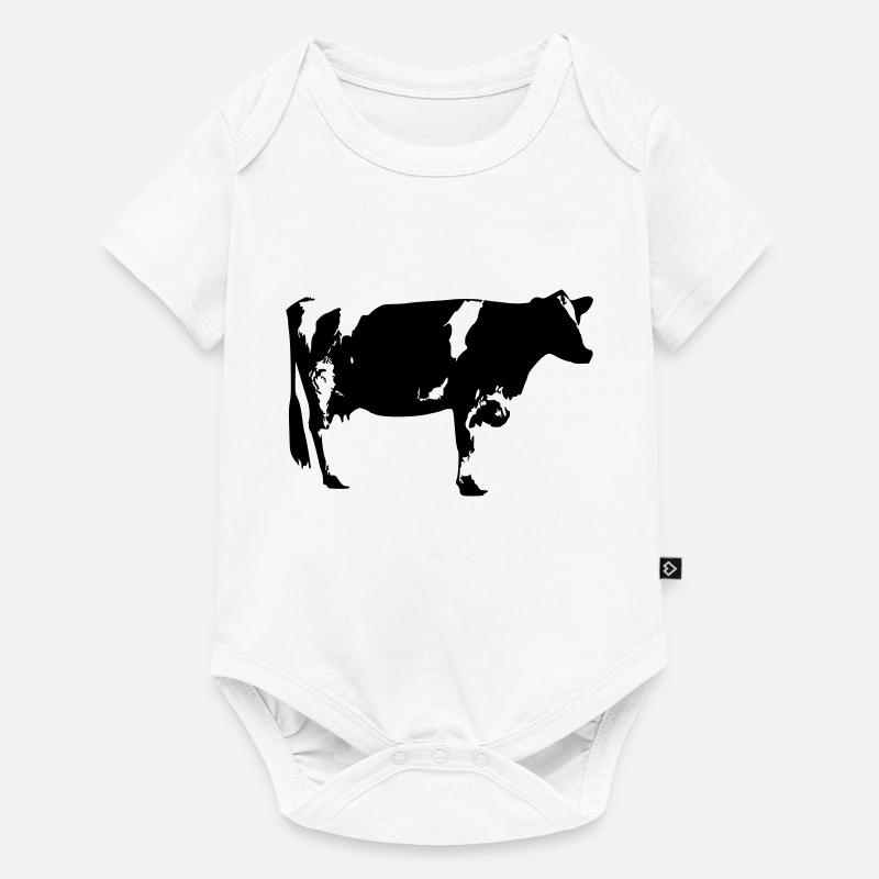 Vache - Body à manches courtes Premium Bébé - blanc