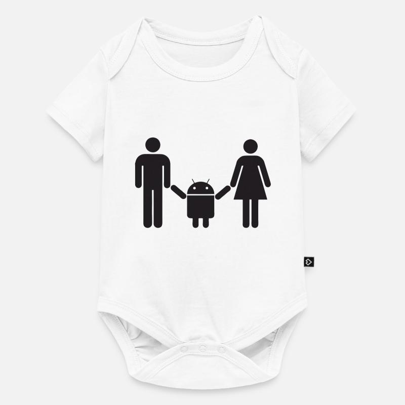Android Baby - Body à manches courtes Premium Bébé - blanc