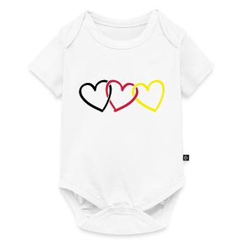 deutschland_herzen__love__f3 - Body à manches courtes Premium Bébé - blanc - Devant