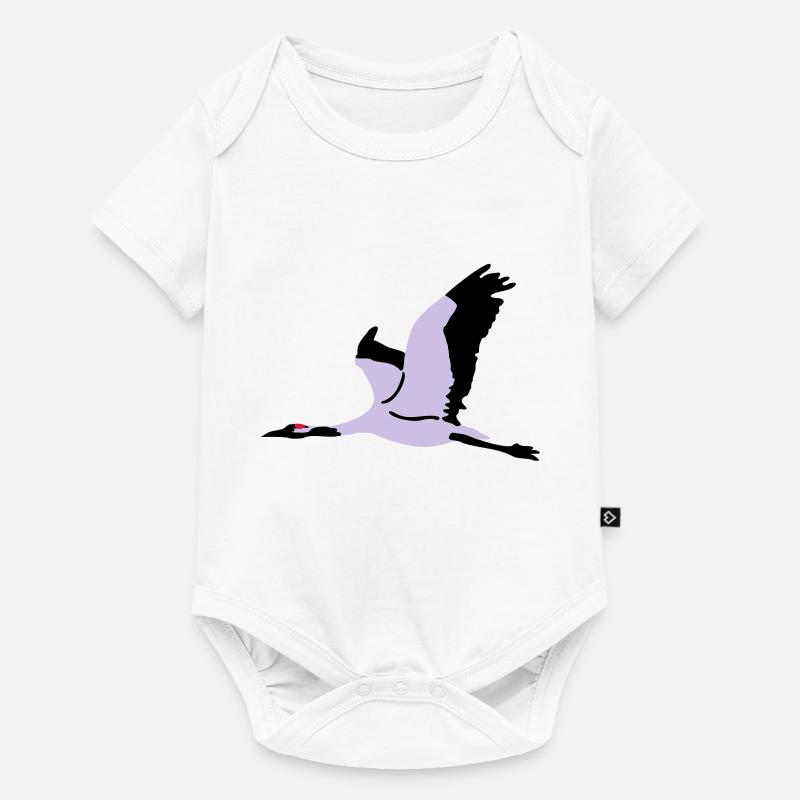 Crane - Baby Premium short-sleeve bodysuit - white