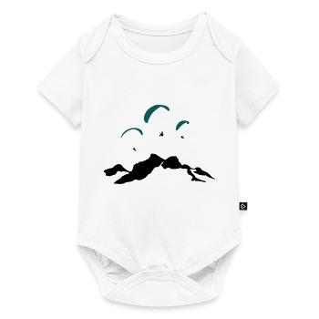 Paragliding Tennengebirge - Baby Premium short-sleeve bodysuit - white - Front