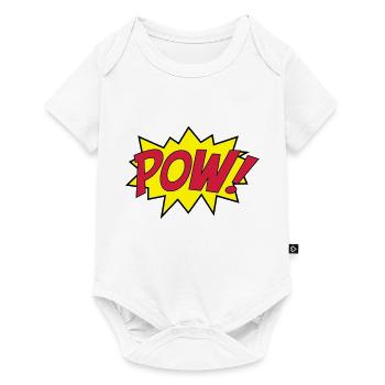 pow_punch - Baby Premium Kurzarmbody - Weiß - Vorne