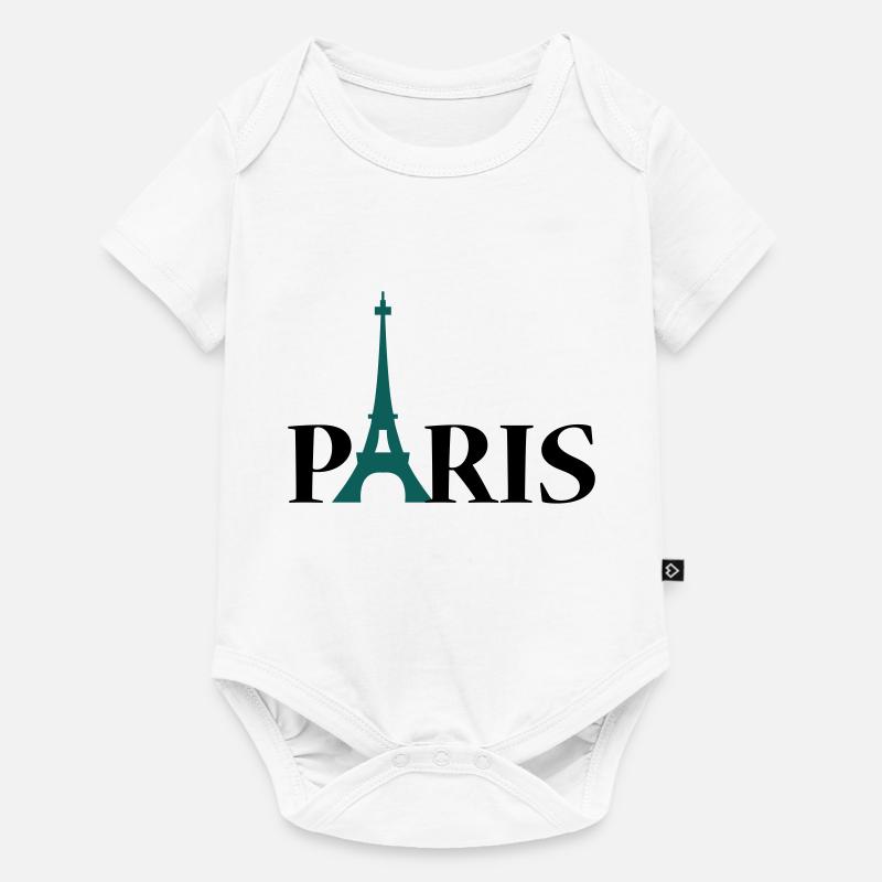 Paris Eiffeltoren / Eiffeltower / Tour Eiffel - Body à manches courtes Premium Bébé - blanc