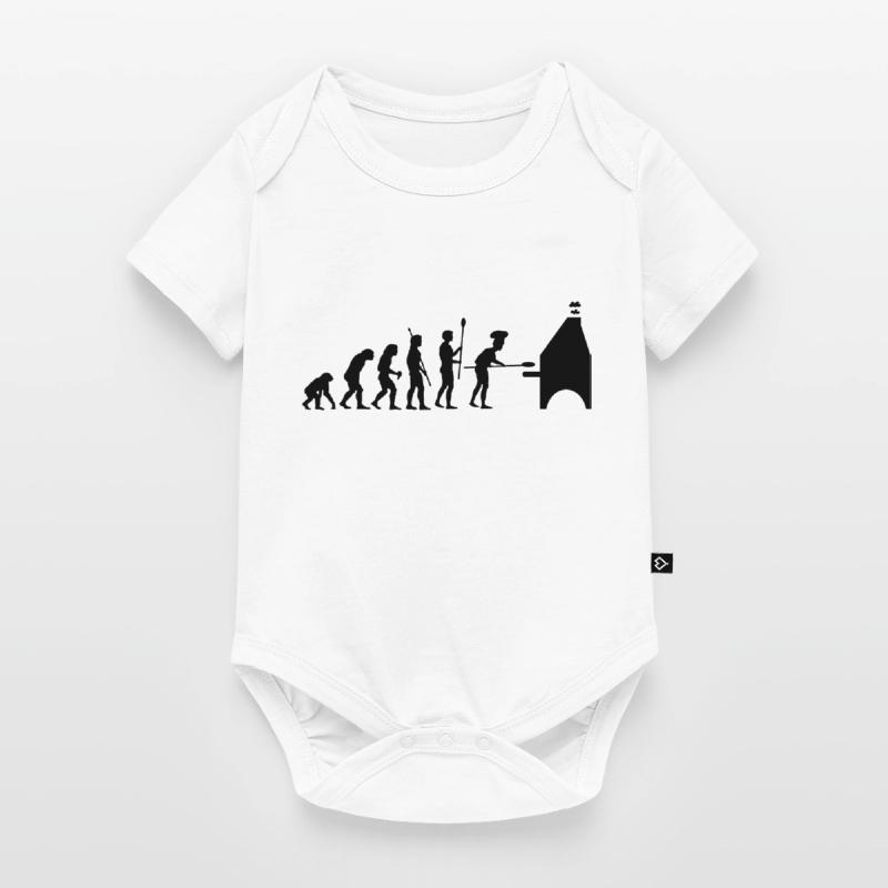 evolution pizza Baby Premium Kurzarmbody
