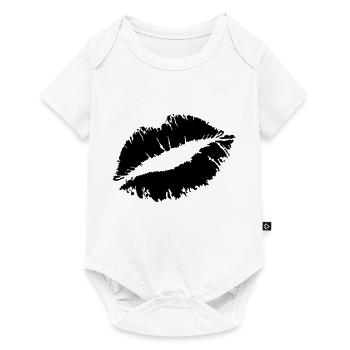 KISS - Baby Premium Kurzarmbody - Weiß - Vorne