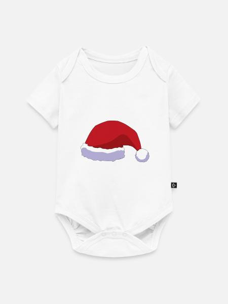 Weihnachtsmuetze - Baby Premium Kurzarmbody - Weiß