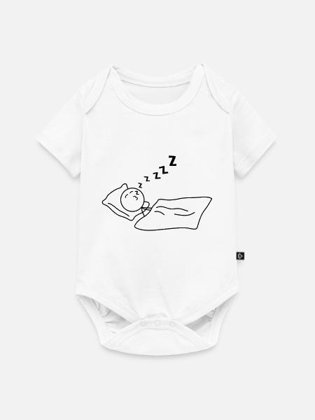 Sleeping - Baby Premium Kurzarmbody - Weiß