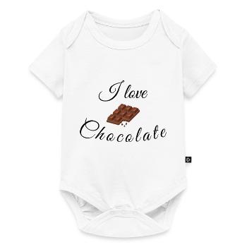 I love Chocolate Gift Idea Snack Chocolate - Baby Premium short-sleeve bodysuit - white - Front