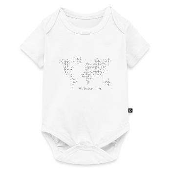 Carte du monde - Globetrotter - Body à manches courtes Premium Bébé - blanc - Devant