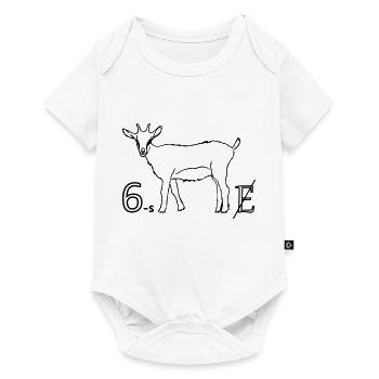 6zig - Baby Premium Kurzarmbody - Weiß - Vorne