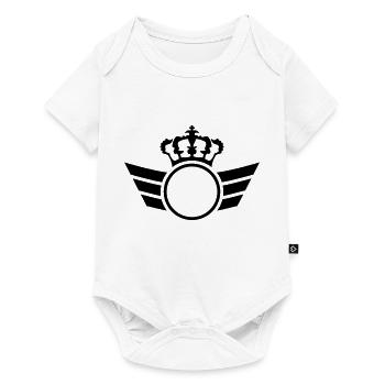Crown Logo - Body à manches courtes Premium Bébé - blanc - Devant