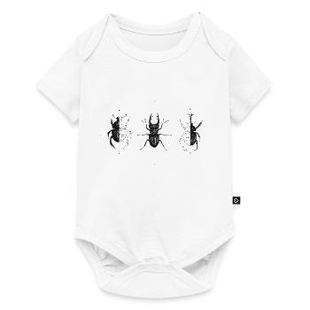 Insekten Geometrisch - Geometrie - Dreieck - Baby Premium Kurzarmbody - Weiß - Vorne