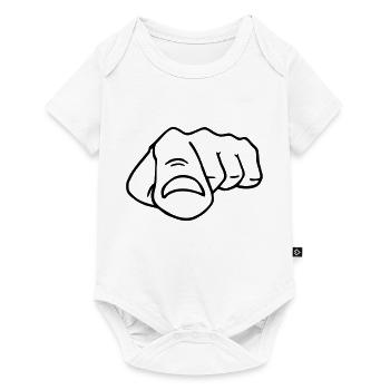 doigt - Body à manches courtes Premium Bébé - blanc - Devant