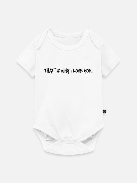 liebe - Baby Premium Kurzarmbody - Weiß