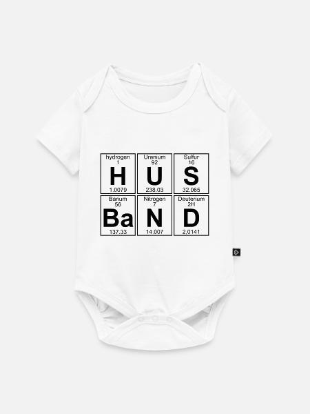 H-U-S-Ba-N-D (husband) - Baby Premium Kurzarmbody - Weiß
