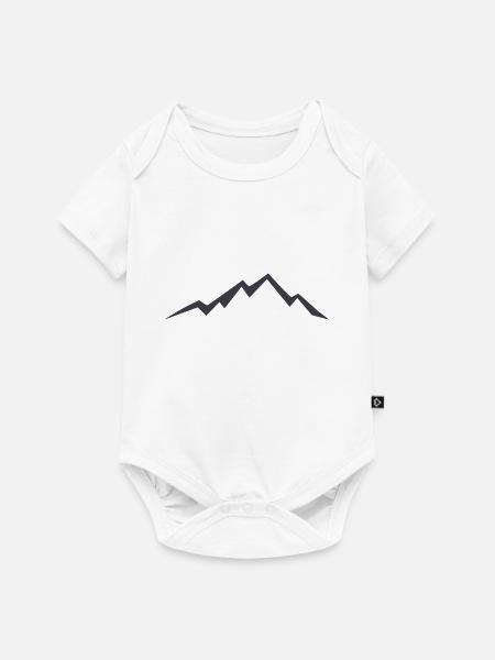 Berg Mountain - Baby Premium Kurzarmbody - Weiß