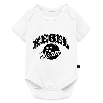 Kegel Team - Baby Premium Kurzarmbody - Weiß - Vorne
