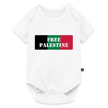 Free Palestine - Body à manches courtes Premium Bébé - blanc - Devant