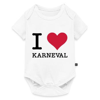 I Love Karneval - Baby Premium Kurzarmbody - Weiß - Vorne