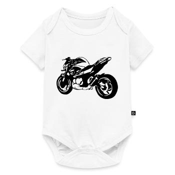 Vélo nu de la moto - Body à manches courtes Premium Bébé - blanc - Devant