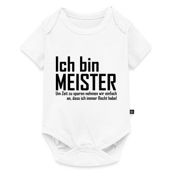 ich bin meister - Baby Premium Kurzarmbody - Weiß - Vorne
