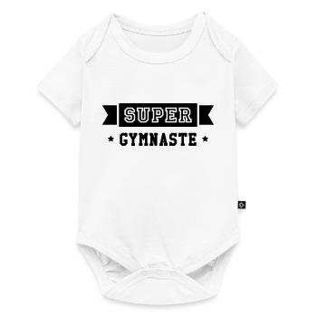Gymnastique / Gym / Gymnaste / Fitness / GRS - Body à manches courtes Premium Bébé - blanc - Devant