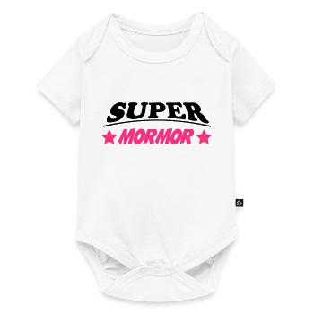 Super mormor - Body à manches courtes Premium Bébé - blanc - Devant