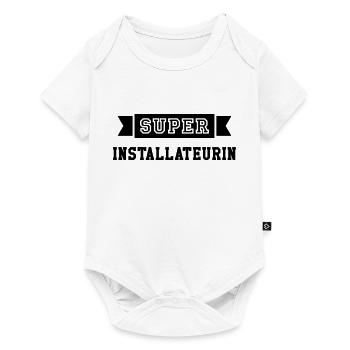 Installateur Installateurin Bastler Heimwerker - Baby Premium Kurzarmbody - Weiß - Vorne