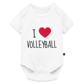 Volleyball - Volley Ball - Volley-Ball - Sport - Body à manches courtes Premium Bébé - blanc - Devant