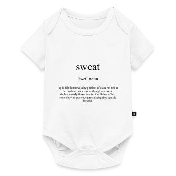 Sweat (Schweiß) Definition Dictionary - Baby Premium short-sleeve bodysuit - white - Front
