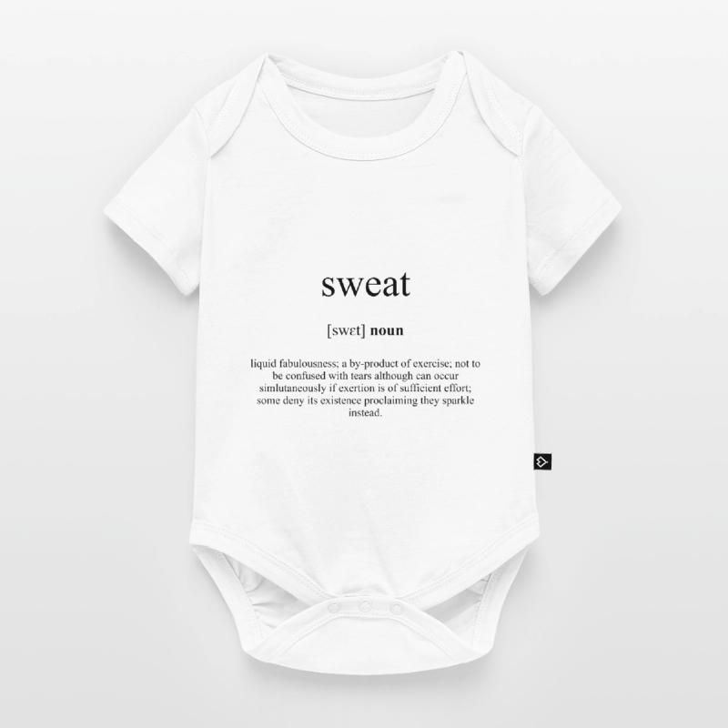 Sweat (Schweiß) Definition Dictionary Baby Premium Kurzarmbody