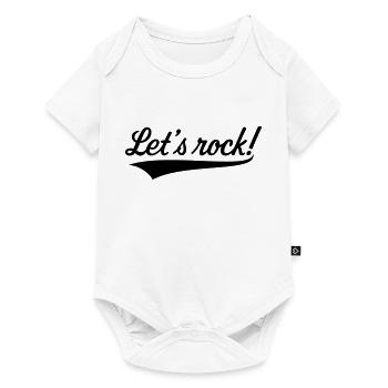Let's Rock! (Rock 'n' Roll Musik) - Baby Premium Kurzarmbody - Weiß - Vorne