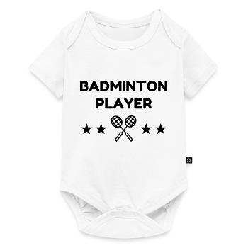 Badminton / Badminton Player / Birdie / Sport - Baby Premium short-sleeve bodysuit - white - Front