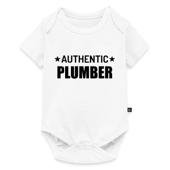 Plombier / Plomberie / Travail / Métier / Job - Body à manches courtes Premium Bébé - blanc - Devant