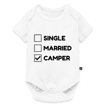 Camping Camper Campeur Tente Zelt Tent - Baby Premium short-sleeve bodysuit - white - Front