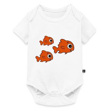comic_fische - Baby Premium short-sleeve bodysuit - white - Front