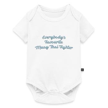 Everybodys favourite muay thai fighter f - Baby Premium short-sleeve bodysuit - white - Front