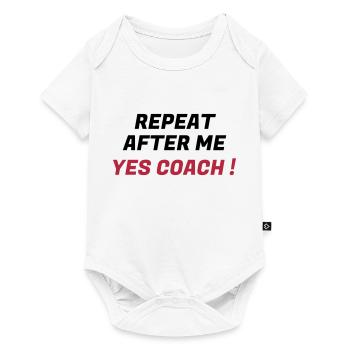 Coach / Coaching / Entraineur / Sport - Body à manches courtes Premium Bébé - blanc - Devant