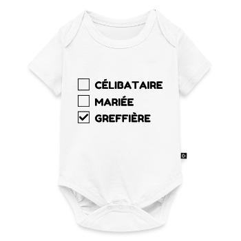 greffier / greffe / tribunal / justice / juge - Body à manches courtes Premium Bébé - blanc - Devant