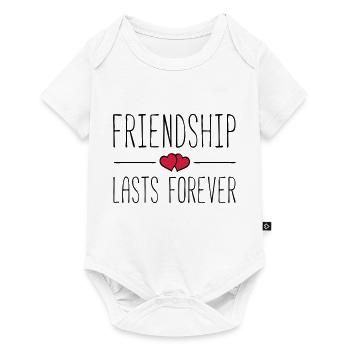 friendship lasts forever hearts - Baby Premium Kurzarmbody - Weiß - Vorne