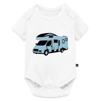 Camper, motor home - On the road - Baby Premium short-sleeve bodysuit - white - Front