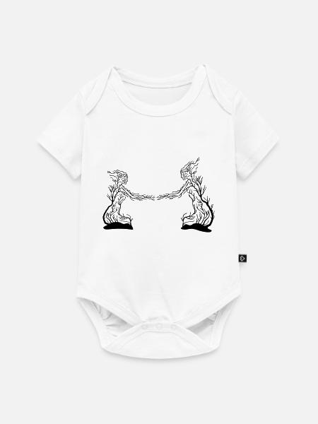 Frau_und_Mann_mw6 - Baby Premium Kurzarmbody - Weiß