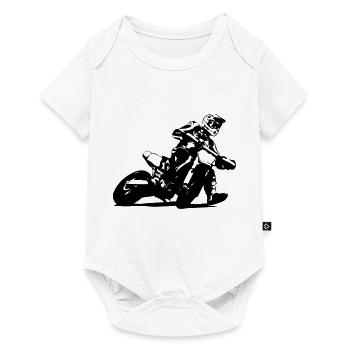 Supermoto - Supermotard - Baby Premium short-sleeve bodysuit - white - Front