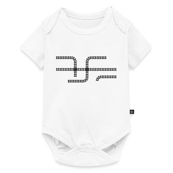 Voies ferrées - Body à manches courtes Premium Bébé - blanc - Devant