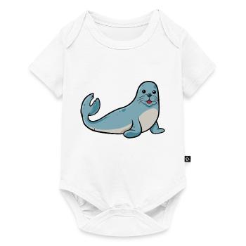 Sea lion - Baby Premium short-sleeve bodysuit - white - Front