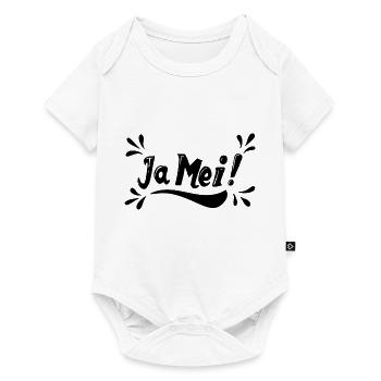 JA MEI ! Bayrisch Spruch - Baby Premium Kurzarmbody - Weiß - Vorne