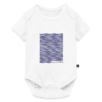 the sea is calling - Baby Premium short-sleeve bodysuit - white - Front