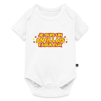 Je suis un antillais fabuleux ! - Body à manches courtes Premium Bébé - blanc - Devant