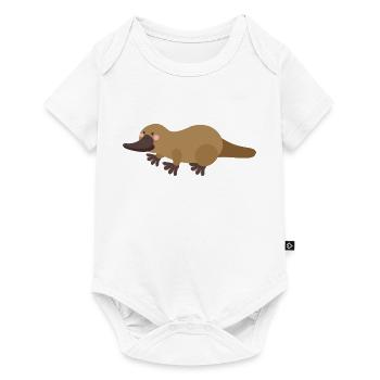 Schnabeltier - Baby Premium Kurzarmbody - Weiß - Vorne