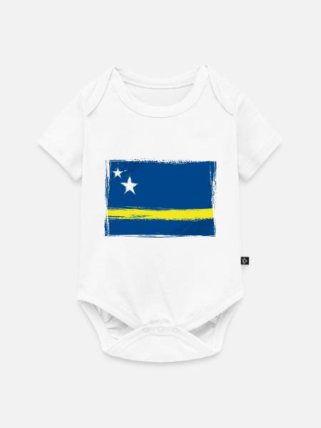 Curacao - Baby Premium Kurzarmbody - Weiß